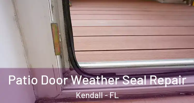 Patio Door Weather Seal Repair Kendall - FL