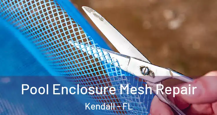 Pool Enclosure Mesh Repair Kendall - FL